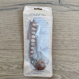 Mushie | Wooden Pacifier Clip